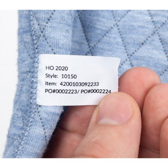 Marine Layer Corbet Pullover Men's Medium Reversible Quilted Snap Blue Gray - Picture 11 of 16